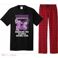 Overdose Awareness Purple Ribbon Drug Addiction Pajama Set thumb 0