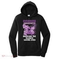Overdose Awareness Purple Ribbon Drug Addiction Women's Hoodie thumb 0