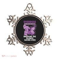 Overdose Awareness Purple Ribbon Drug Addiction Ornament thumb 0