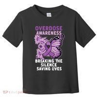 Overdose Awareness Purple Ribbon Drug Addiction Toddler T-Shirt thumb 0
