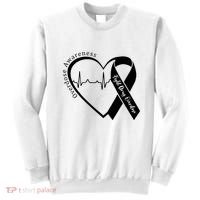 Overdose Awareness Purple Ribbon Drug Addiction Recovery Sweatshirt thumb 0