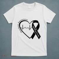Overdose Awareness Purple Ribbon Drug Addiction Recovery T-Shirt thumb 5
