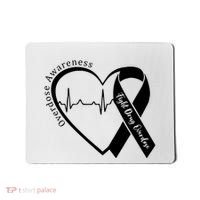 Overdose Awareness Purple Ribbon Drug Addiction Recovery Mousepad thumb 0