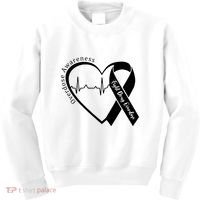 Overdose Awareness Purple Ribbon Drug Addiction Recovery Kids Sweatshirt thumb 0