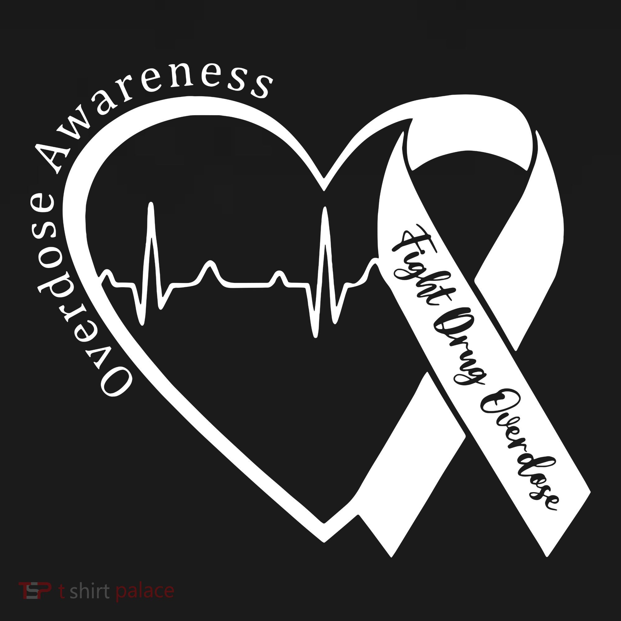 Overdose Awareness Purple Ribbon Drug Addiction Recovery Apron