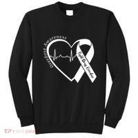 Overdose Awareness Purple Ribbon Drug Addiction Recovery Sweatshirt thumb 0
