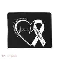 Overdose Awareness Purple Ribbon Drug Addiction Recovery Mousepad thumb 0