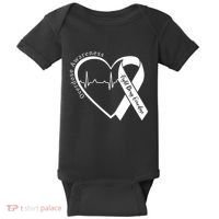 Overdose Awareness Purple Ribbon Drug Addiction Recovery Baby Bodysuit thumb 0