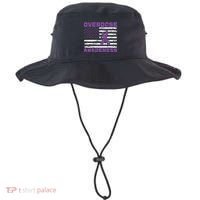 Overdose Awareness Purple Ribbon Drug Addiction Bucket Hat thumb 0
