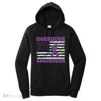 Overdose Awareness Purple Ribbon Drug Addiction Women's Hoodie thumb 0