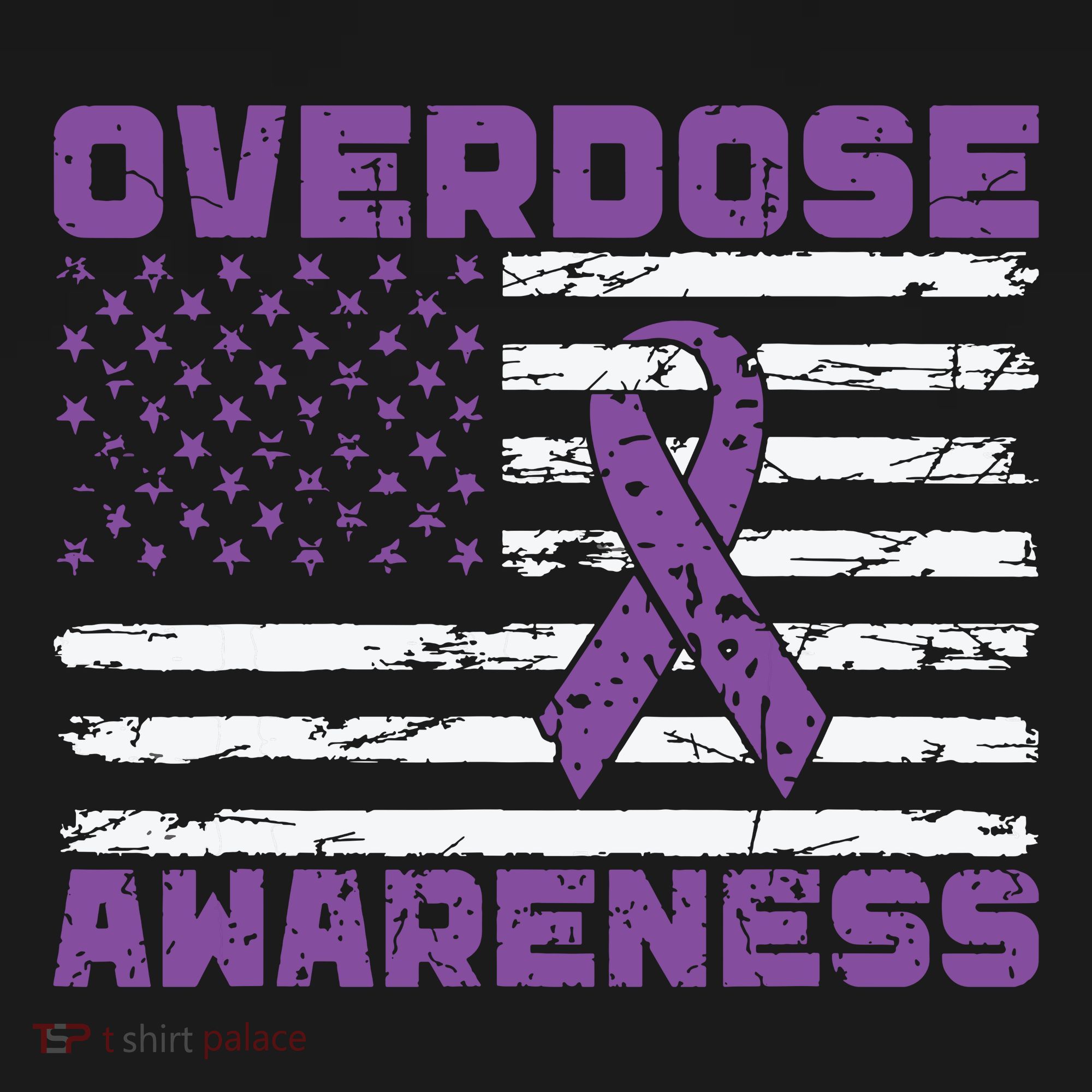 Overdose Awareness Purple Ribbon Drug Addiction Women's Hoodie