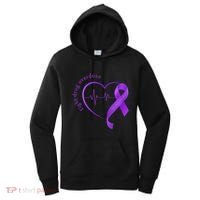Overdose Awareness Purple Ribbon Drug Addiction Recovery Women's Hoodie thumb 0