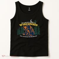 On A Quiet Night In Wisconsin You Can Hear The Bears Cry Tank Top thumb 2