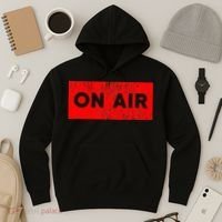On Air Radio Live Microphone Dj Hoodie thumb 3