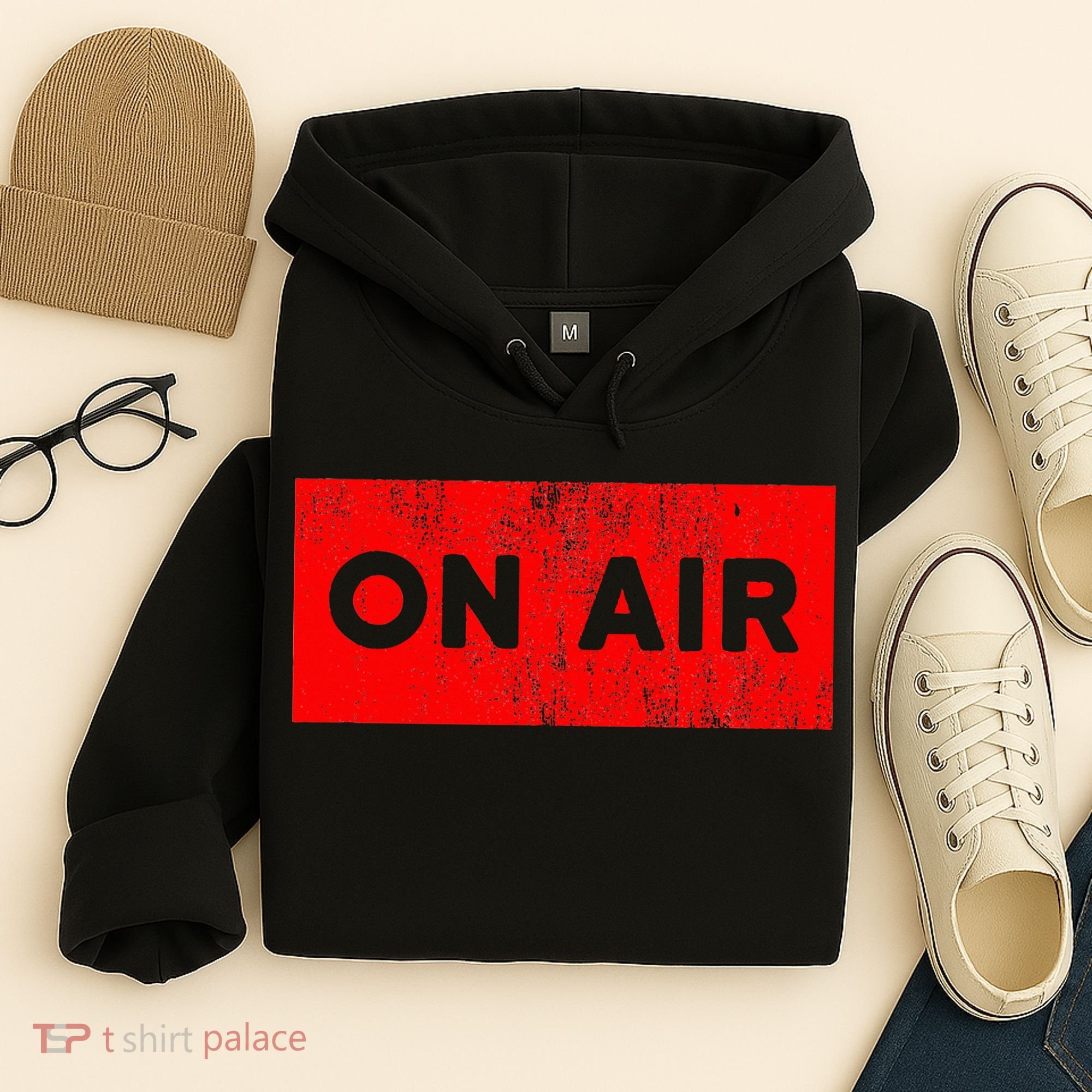 On Air Radio Live Microphone Dj Hoodie