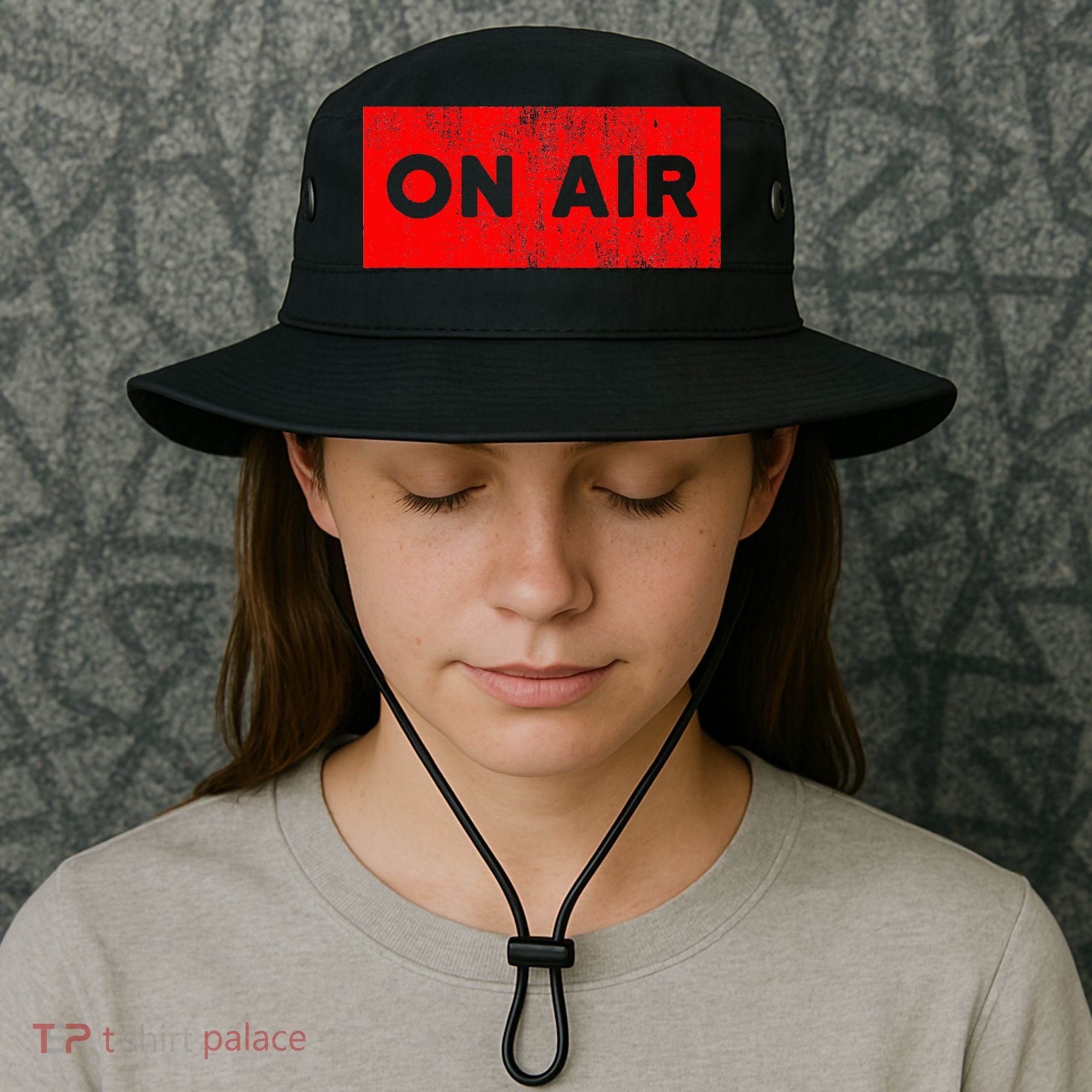 On Air Radio Live Microphone Dj Bucket Hat