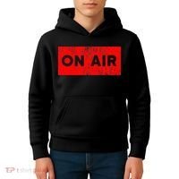 On Air Radio Live Microphone Dj Kids Hoodie thumb 4