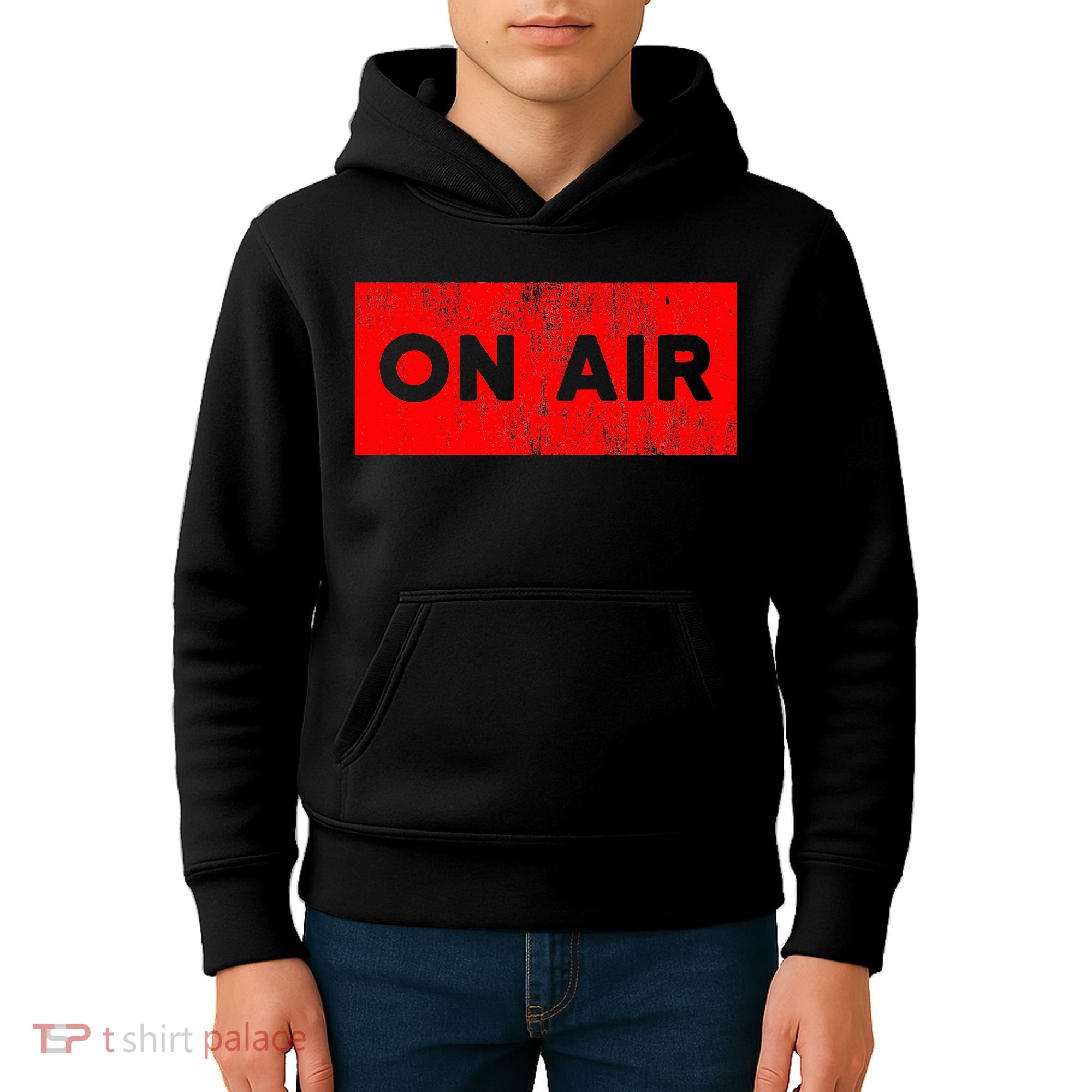 On Air Radio Live Microphone Dj Kids Hoodie