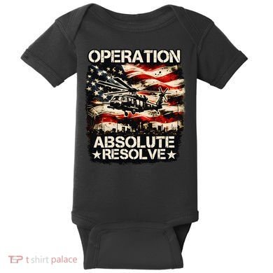 Operation Absolute Resolve Venezuela Mission Baby Bodysuit