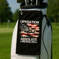 Operation Absolute Resolve Venezuela Mission Golf Towel thumb 2