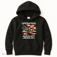 Operation Absolute Resolve Venezuela Mission Kids Hoodie thumb 0