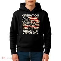 Operation Absolute Resolve Venezuela Mission Kids Hoodie thumb 4
