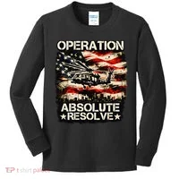 Operation Absolute Resolve Venezuela Mission Kids Long Sleeve Shirt thumb 0