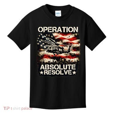 Operation Absolute Resolve Venezuela Mission Kids T-Shirt