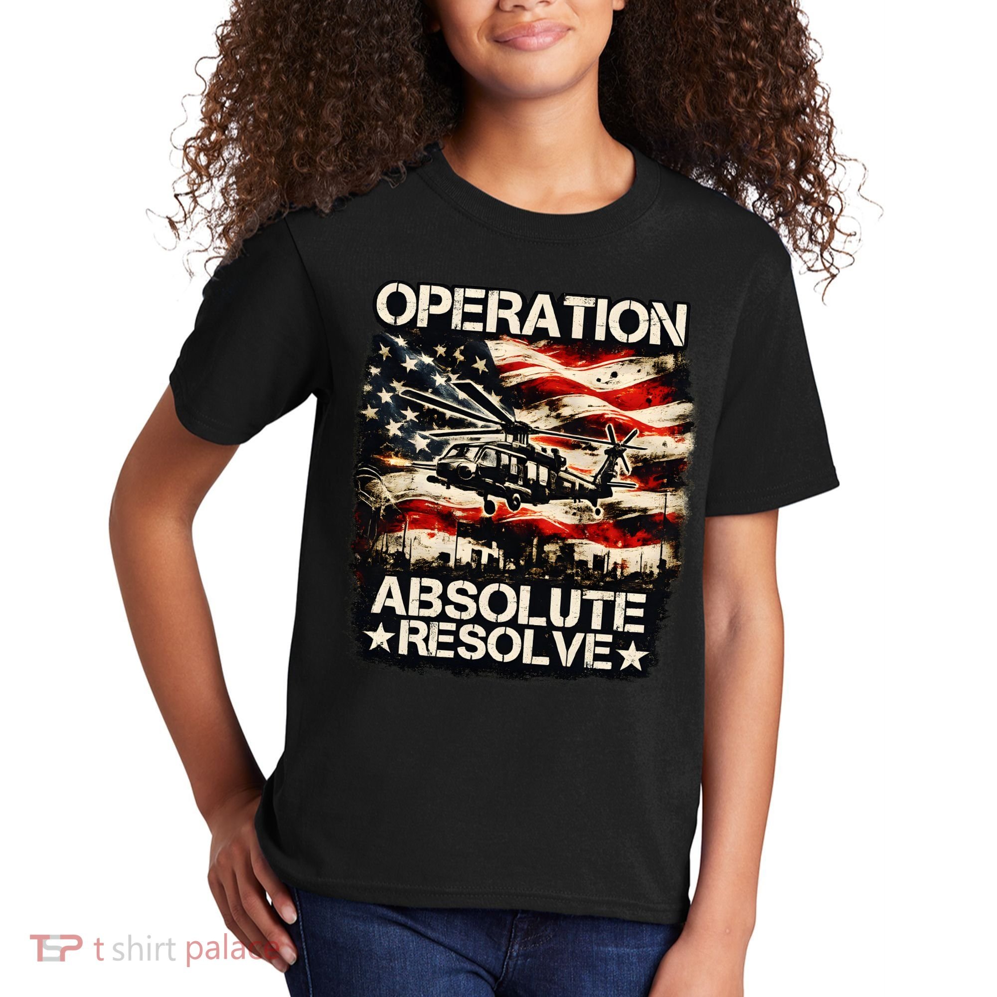 Operation Absolute Resolve Venezuela Mission Kids T-Shirt