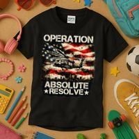 Operation Absolute Resolve Venezuela Mission Kids T-Shirt thumb 3