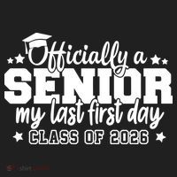Officially A Senior My Last First Days Class Of 2026 Beanie thumb 2