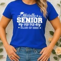 Officially A Senior My Last First Days Class Of 2026 Women's T-Shirt thumb 2