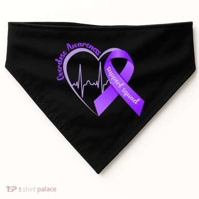Overdose Awareness Support Squad USA-Made Doggie Bandana