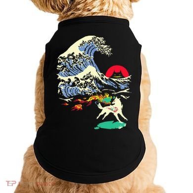 Okami Amaterasu Sun God Wolf The Great Wave Video Game Doggie Tank