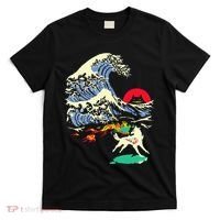 Okami Amaterasu Sun God Wolf The Great Wave Video Game T-Shirt thumb 0