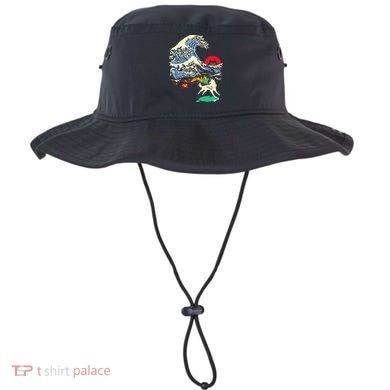 Okami Amaterasu Sun God Wolf The Great Wave Video Game Bucket Hat