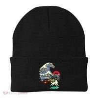 Okami Amaterasu Sun God Wolf The Great Wave Video Game Beanie thumb 0