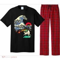 Okami Amaterasu Sun God Wolf The Great Wave Video Game Pajama Set thumb 0