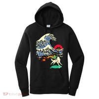 Okami Amaterasu Sun God Wolf The Great Wave Video Game Women's Hoodie thumb 0