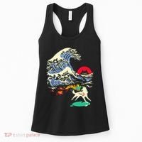 Okami Amaterasu Sun God Wolf The Great Wave Video Game Women's Tank Top thumb 0