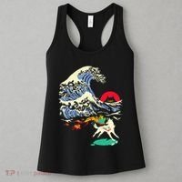 Okami Amaterasu Sun God Wolf The Great Wave Video Game Women's Tank Top thumb 3