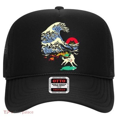 Okami Amaterasu Sun God Wolf The Great Wave Video Game Hat