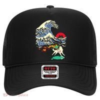 Okami Amaterasu Sun God Wolf The Great Wave Video Game Hat thumb 0