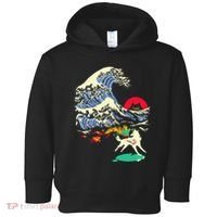 Okami Amaterasu Sun God Wolf The Great Wave Video Game Toddler Hoodie thumb 0