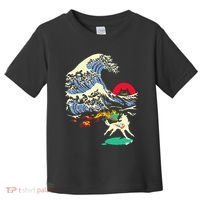 Okami Amaterasu Sun God Wolf The Great Wave Video Game Toddler T-Shirt thumb 0