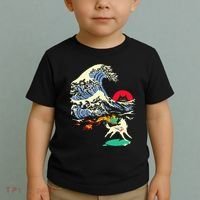 Okami Amaterasu Sun God Wolf The Great Wave Video Game Toddler T-Shirt thumb 2