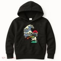 Okami Amaterasu Sun God Wolf The Great Wave Video Game Kids Hoodie thumb 0