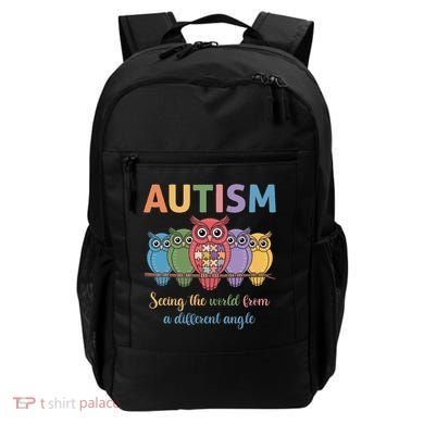 Owl Autism Seeing World Different Angle Awareness  Mom Backpack