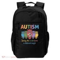 Owl Autism Seeing World Different Angle Awareness  Mom Backpack thumb 0