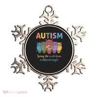 Owl Autism Seeing World Different Angle Awareness  Mom Ornament thumb 0